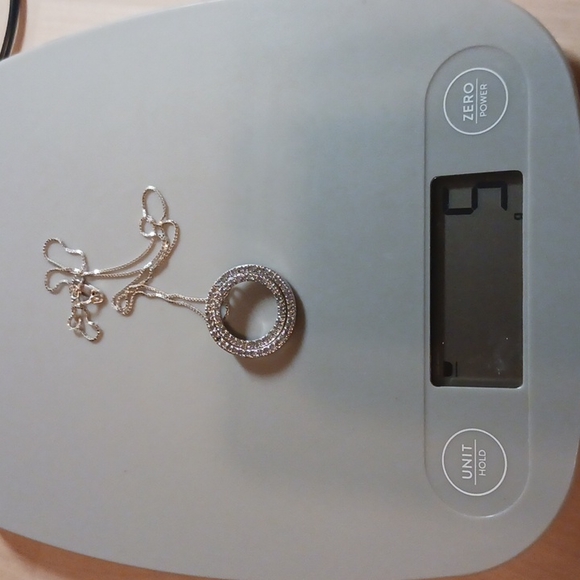 Diamond Necklace Pendant in Sterling Silver - Picture 7 of 8